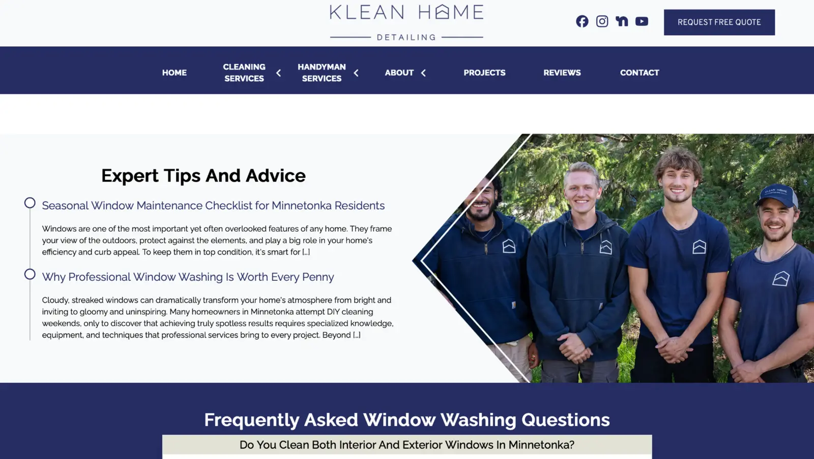 Klean Home Detailing's former verbose tips and advice page